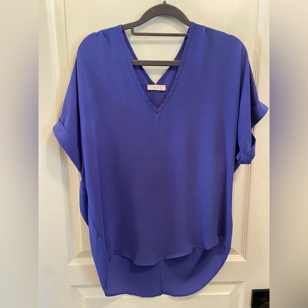 Lush tee, periwinkle, size S